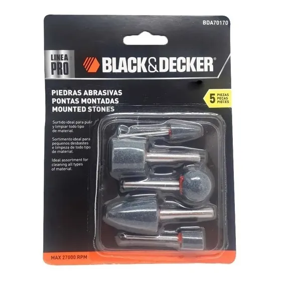Set De Puntas Piedras Montadas Para Taladro Black + Decker