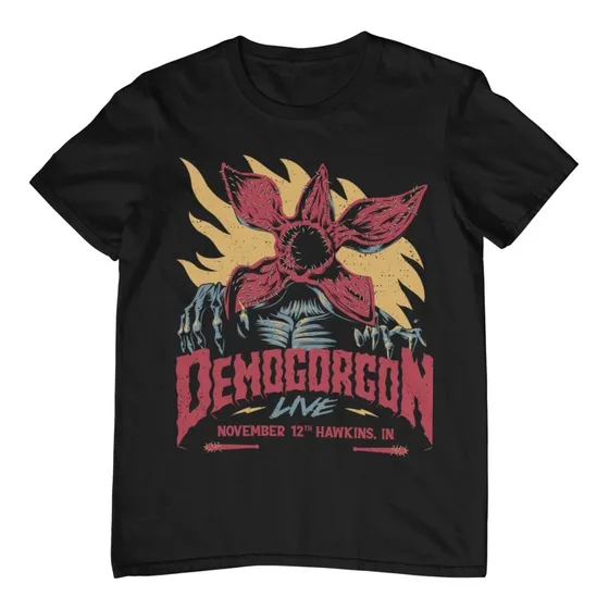 Camisa Camiseta Demogorgon Stranger Things Serie Eleven Geek