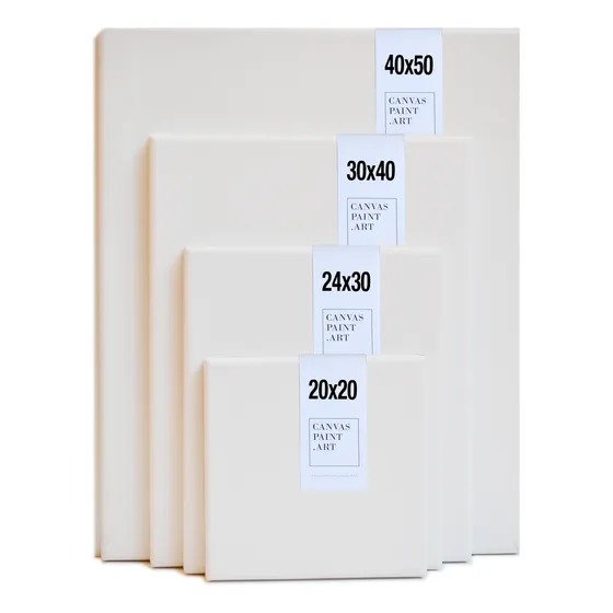 Cuadros 4 X Pintar Bastidor Lienzo 20x20 24x30 30x40 40x50