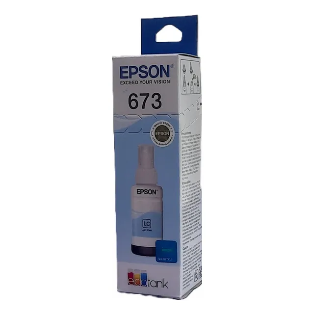 Tinta Epson T673 Cian Light L1800 L805 L850 L810 L800