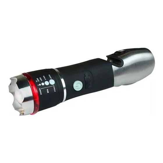 Lampara Comando Tactica Portatil Recargable Navaja Multi Uso Color de la luz Blanca