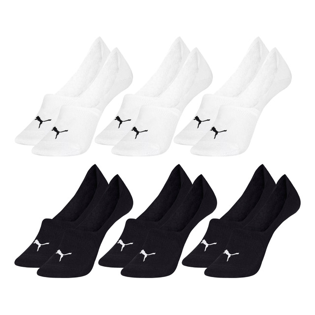 Kit 6 Pares Meia Puma Invisível Cano Baixo Algodão Original Kit 6 Pares Meia Puma Invisível Cano Baixo Algodão Original