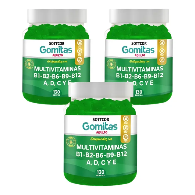 Multivitamina Para Adultos Gomitas Sottcor 100gr X 3