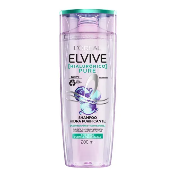 Shampoo Elvive Hialuronico Pure 200 Ml