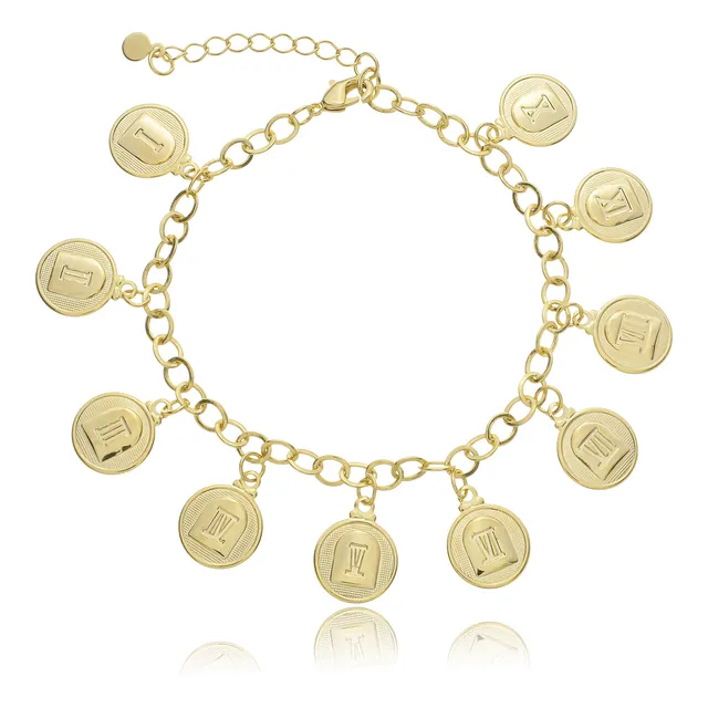 Pulseira Os Dez Mandamentos - Banho Prata 925 Ou Ouro 18k