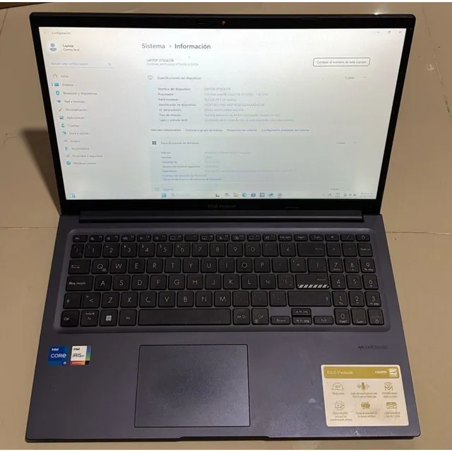 Laptop Asus Vivobook X1502z I5-1235u 16gb 500gb Azul