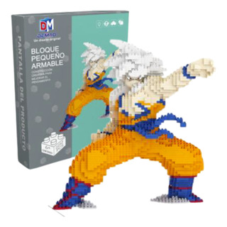 Goku Ultra Instinto Dragon Ball Z Figura 3d Bloques Armables Goku Ultra Instinto Dragon Ball Z Figura 3d Bloques Armables