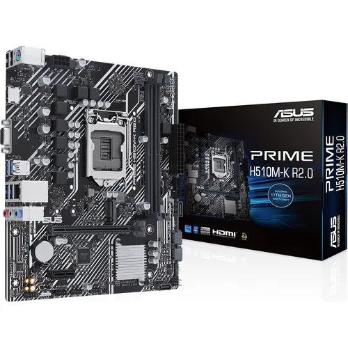 Placa Mãe Asus Prime H510m-k R2.0 Lga 1200 - 90mb1e80-m0eay0