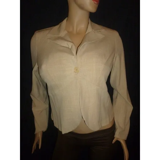 Blazer Crema - Casual - Talla S - Mujer - Modern Essentia