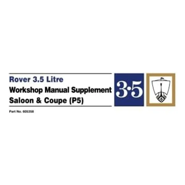 Libro: Suplemento Del Manual De Taller De 35 Litros De Rover