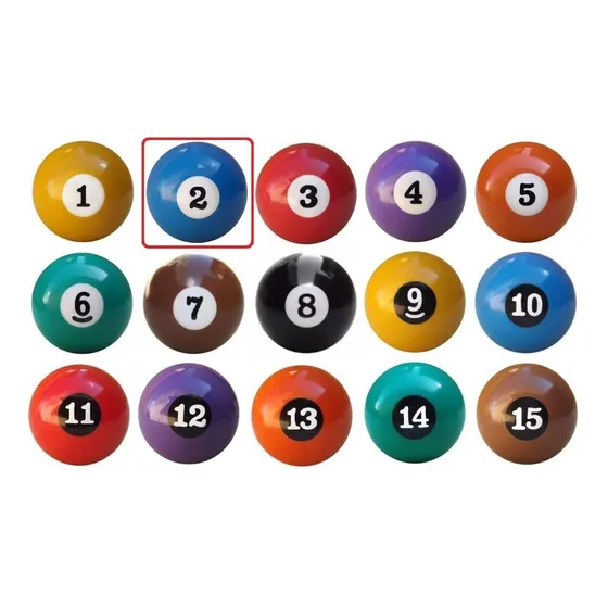 Bola Numero Numerada Bilhar Sinuca Snooker 54 Mm Nova  