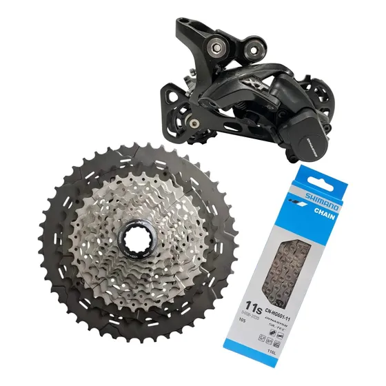 Câmbio Traseiro Cassete E Corrente Deore Xt M8000 11/46d 