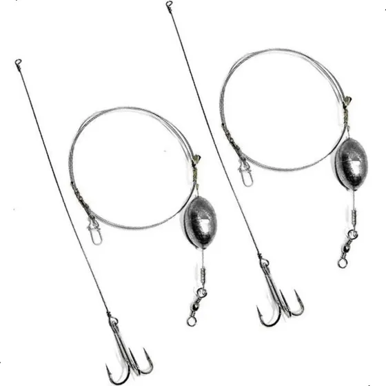 Kit 2 Chicote P/ Pesca De Espada Com Isca De Sardinha No Mar