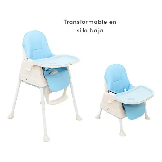 Silla Comer Avanti 4 En 1 Grow Up Alta Baja Portátil Bandeja Color Azul