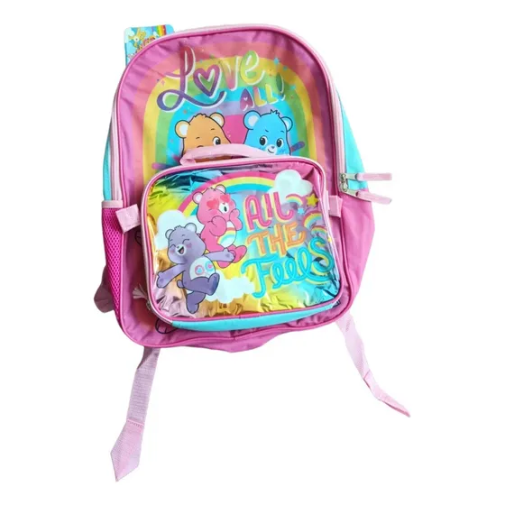 Bolso Escolar De Niña Diseño Ositos Cariñositos