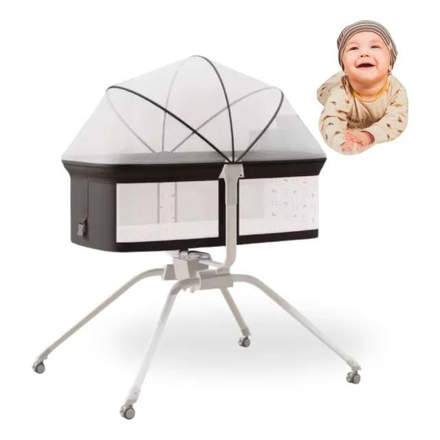 Cuna Colecho Mecedora Para Bebes Con Mozquitero Movible