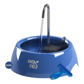 Fonte Gato Bebedouro Pet 600ml Bivolt Usb - Patas Fiéis Cor Azul Fonte Gato Bebedouro Pet 600ml Bivolt Usb - Patas Fiéis Cor Azul