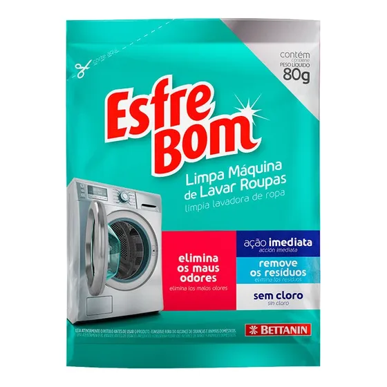 Kit 5 Unidades Limpa Máquina 80g Esfrebom Bettanin
