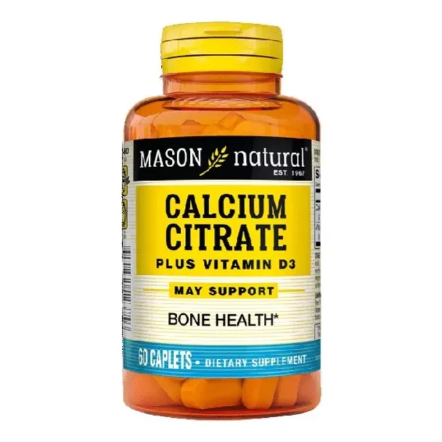 Suplemento Citrato De Calcio Con Vitamina D3 60 Capsulas