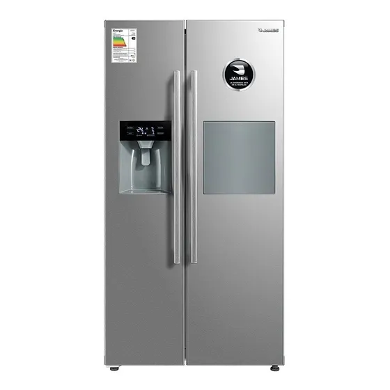 Heladeras James Side By Side Rj30 Inox Inverter Dispensador Color Gris