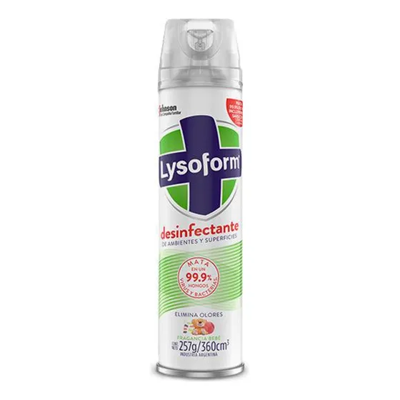 Lysoform Desinfectante De Ambiente Y Superficie Bebe 360 Cc