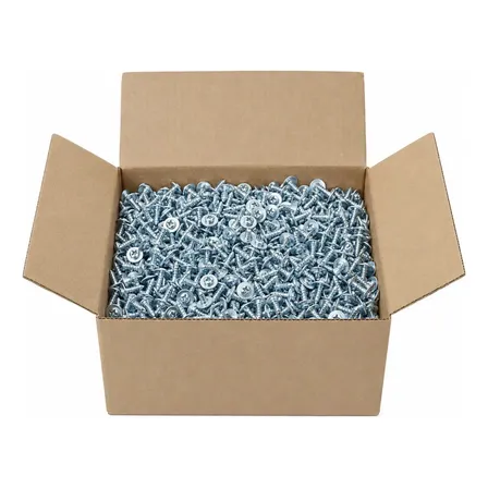 Kit 500 Parafusos Autobrocantes Flangeados Phillips Ph2 4,2x13mm Fixar Zincados Ponta Broca Para Chapas Metálicas Perfis Drywall Steel Frame