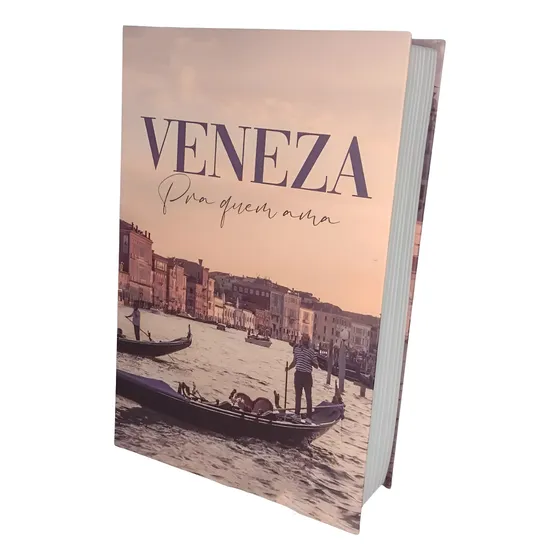 Cofre Camuflado C/chave Formato Livro Porta Joias New York M