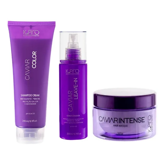 Kpro Caviar - Shampoo 240ml + Leave-in 200ml + Masque 165g