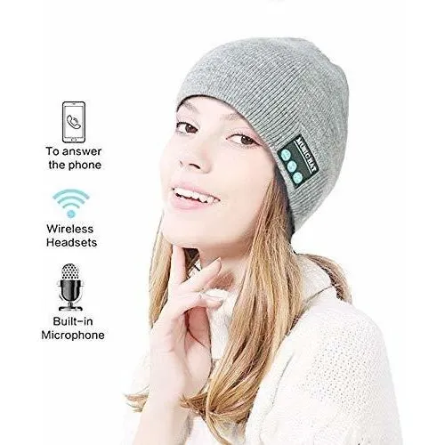 Gorro Bluetooth Altavoz Estereo Hd Microfono Integrado Para
