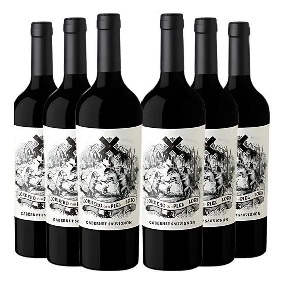 Vinho Argentino Cordero Piel Lobo Cabernet Sauv. 750ml 6 Un