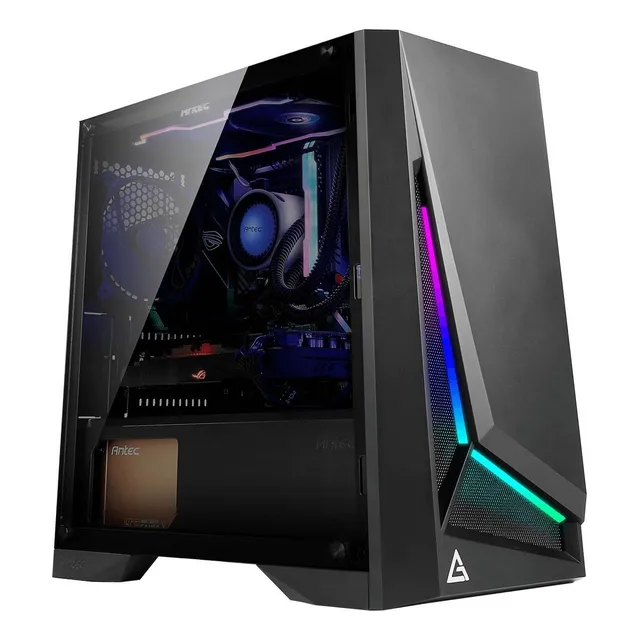 Gabinete Gamer Antec Mid-tower Dark Phantom Dp301m Color Negro