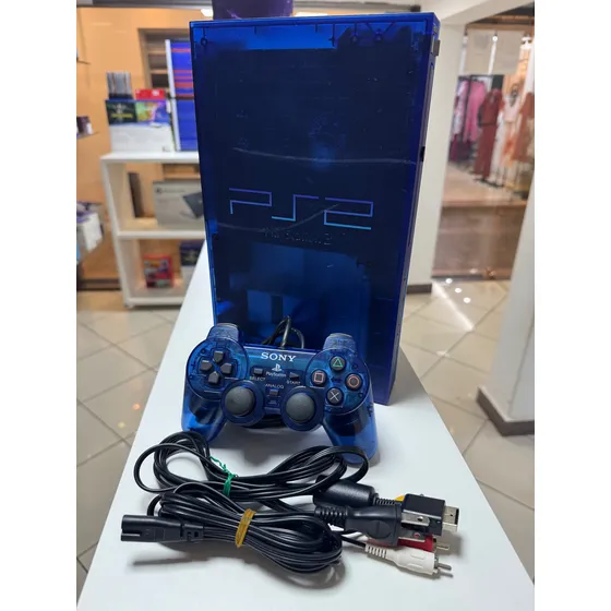 Playstation 2 Ocean Blue Japonês Original Bloqueado