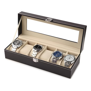 Estuche Reloj Exhibidor 5 Relojes Caja Eco Cuero Guardado Estuche Reloj Exhibidor 5 Relojes Caja Eco Cuero Guardado