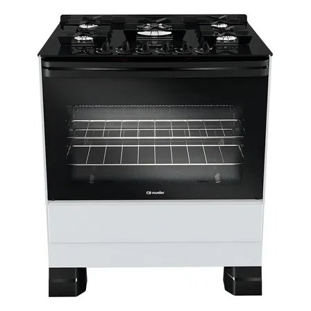 Fogão Mueller 5 Bocas Branco Com Tripla Chama Mfv5bf 127/220v
