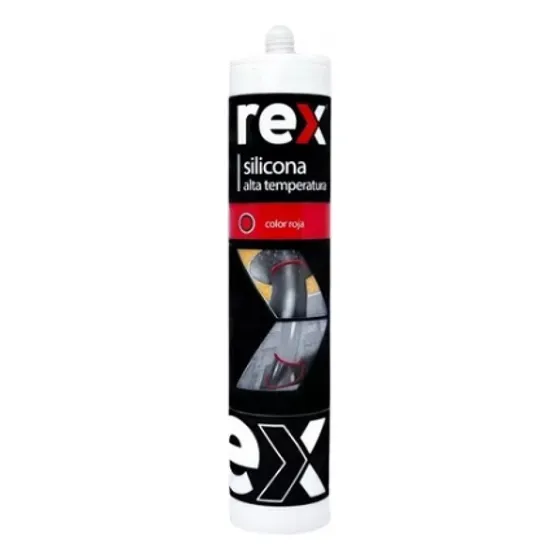 Silicona Alta Temperatura Color Roja 300ml Pack 12 Unidades