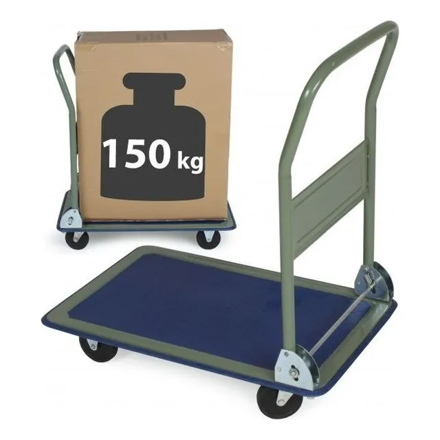 Coche Plataforma Carga Cajas Compras Aguas Suministros 150kg