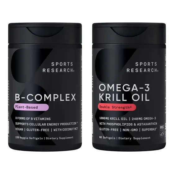 Suplementos Kit X2 B-complex Y  Omega -3 Krill Oil