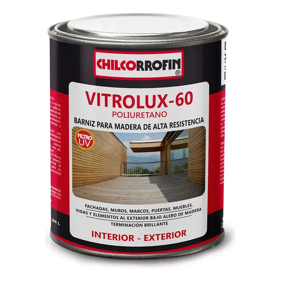Esmalte Barniz Vitrolux 60 1/4gl Natural Chilcorrofin