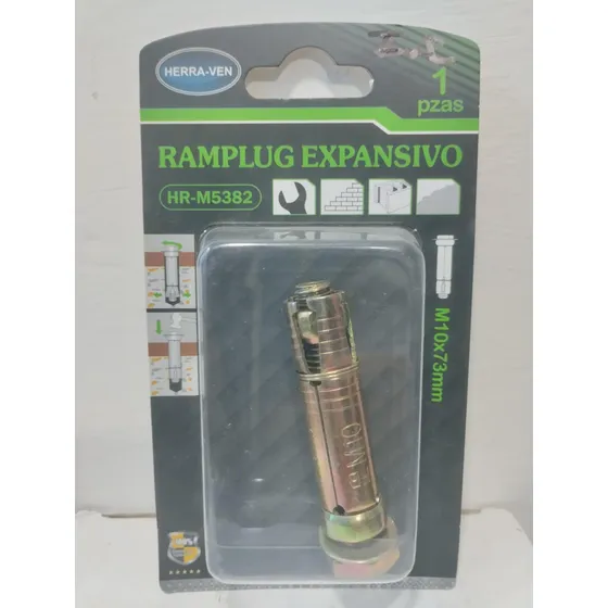 Ramplug Anclaje Expansivo De Metal De 3/8 Con Rosca M-10