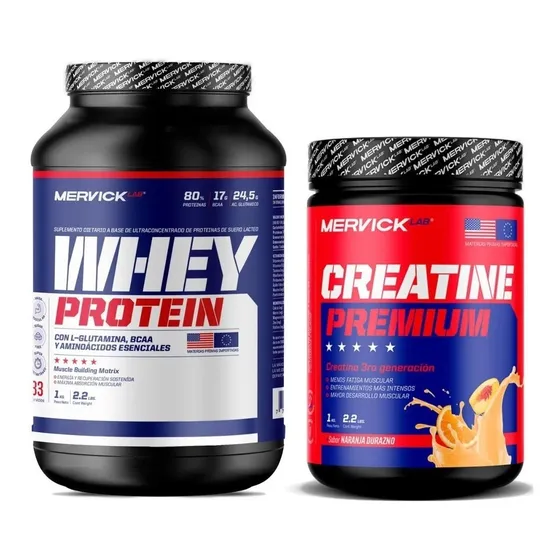 Proteina Whey Protein Mervick 1 Kilo + Creatina 1 Kilo Polvo