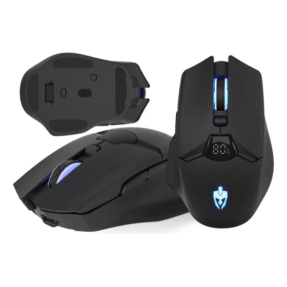 Mouse Gamer Evolut Wireless Eg10 Sem Fio Recarregável 2.4ghz Cor Preto
