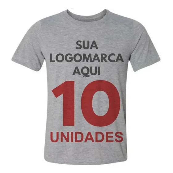 Camisetas Camisas Personalizadas Com Logotipo Empresa 10 Pçs