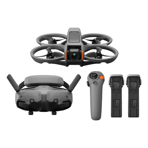 Drone Dji Avata 2 Fpv Fly More Combo 3 Baterias Cor Cinza