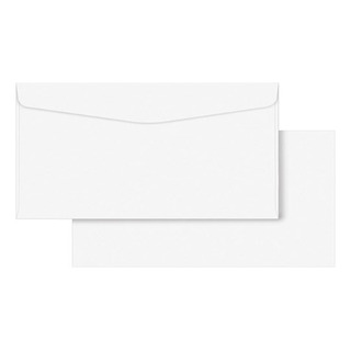Kit C/100 Envelopes Branco Liso - Carta Ofício 114mm X 229mm Kit C/100 Envelopes Branco Liso - Carta Ofício 114mm X 229mm