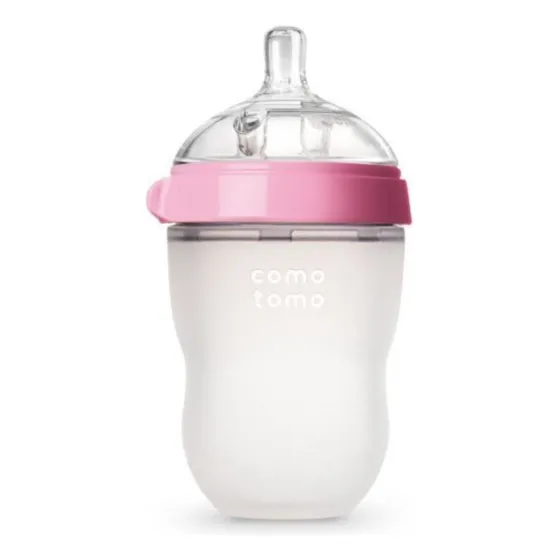 Comotomo Mamadeira 250ml +3m - Verde Cor Rosa
