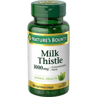 Suplemento Nature's Bounty Milk Thistle 1000 Mg 50 Cápsulas Suplemento Nature's Bounty Milk Thistle 1000 Mg 50 Cápsulas