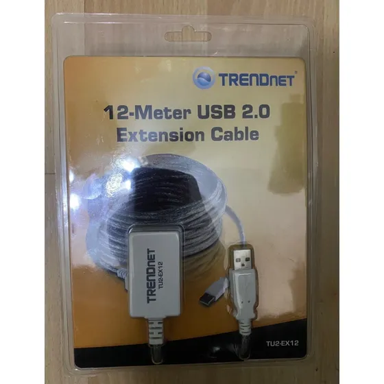 Cable Usb 2.0 De 12 Metros, Trendnet Extension Macho Hembra