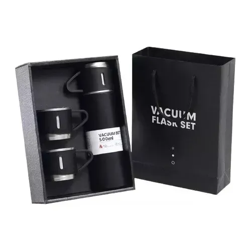 Termo Vacuum Acero Inoxidable 3 Tazas, Por Bulto