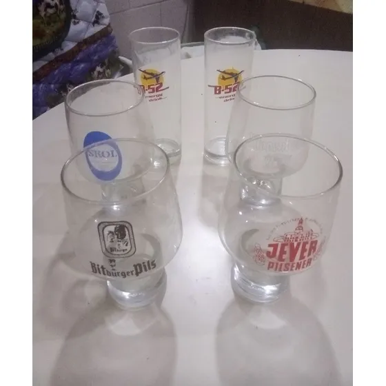 Copas (4) De Cervezas Alemanas Y Vasos Medidor B52 (2) Nuevo