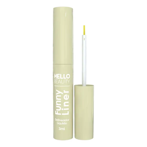 Delineador Líquido Colorido Funny Liner Amarelo Hello Beauty
